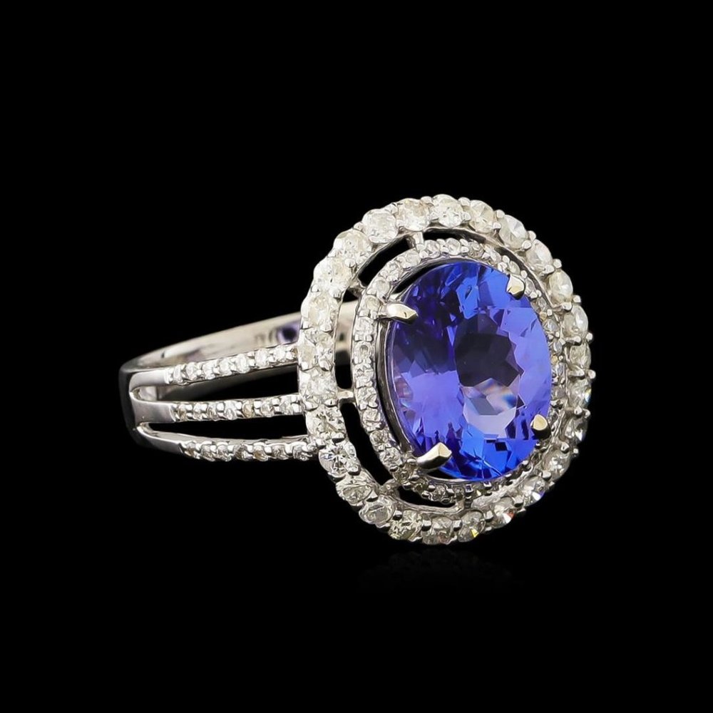 14K Gold Tanzanite & Diamond Ring, Appraised $7950
